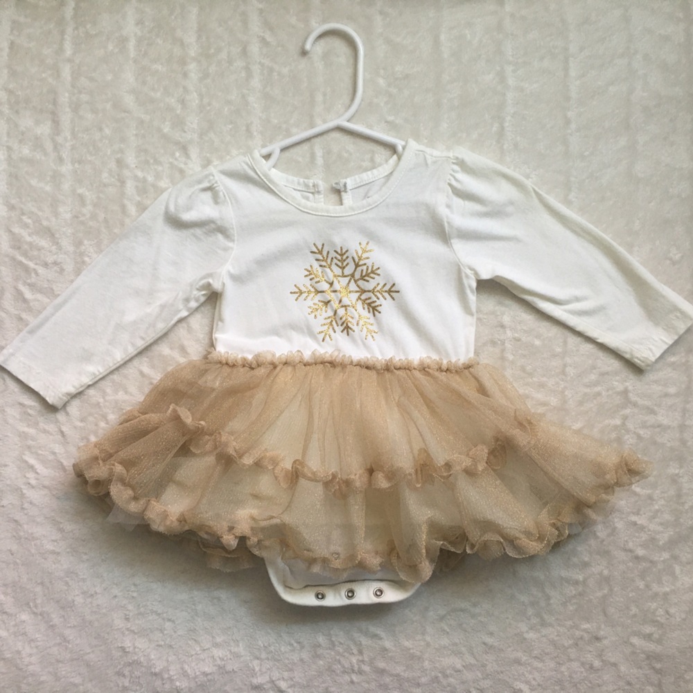 Baby girl onesie with made on tutu